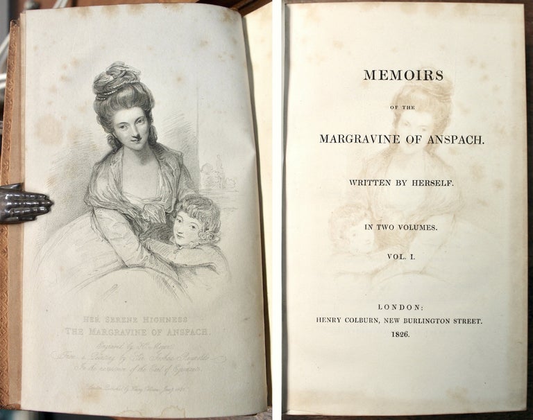 Item #16956 Memoirs of the Margravine of Anspach. Written by herself. Elizabeth Craven.