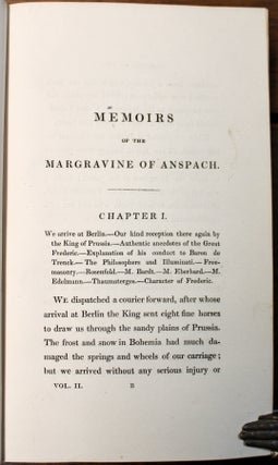 Memoirs of the Margravine of Anspach. Written by herself.