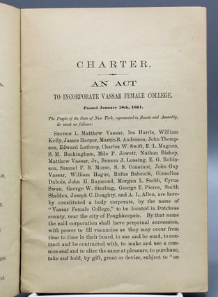 Proceedings of the Trustees of Vassar Female College, at Their First Meeting, February 26, 1861.
