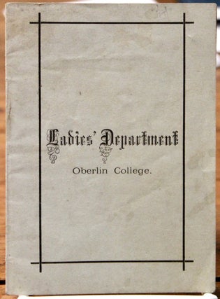 Item #16972 Laws and Regulations of the Ladies’ Department of Oberlin College. Women. Education