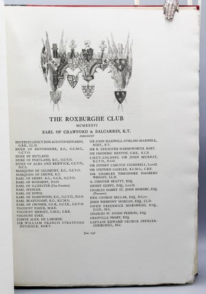 The Bohun Manuscripts: A Group of Five Manuscripts Executed in England About 1370 for Members of the Bohun Family…with an introductory note on the group by Eric George Millar.