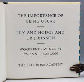 The Importance of Being Oscar. Lily and Hodge and Dr. Johnson.