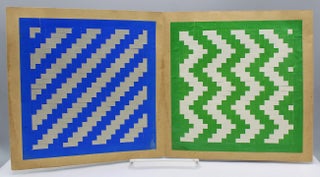 Item #17154 Album with eight paper-weaving samples.]. Froebel Gifts, Mary Webb