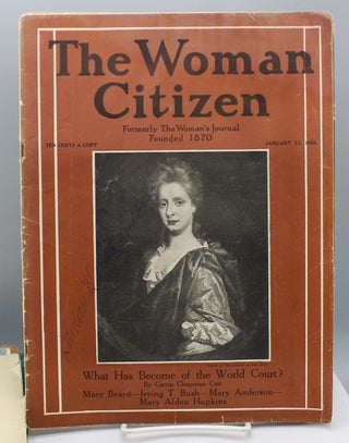 Item #17196 The Woman Citizen. Formerly The Woman’s Journal. [Fourteen issues]/. Carrie Chapman...