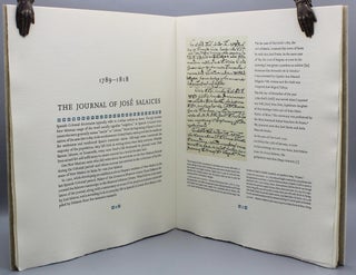 The Journal of Jose Salaices 1789-1818. Translation, notes, and text by Diana Ortega DeSantis. Illustrative material by Deborah Reade.