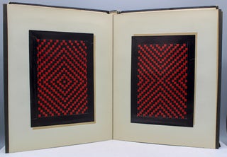 Album with twenty paper-weaving samples and thirteen embroidery samples. Untitled.