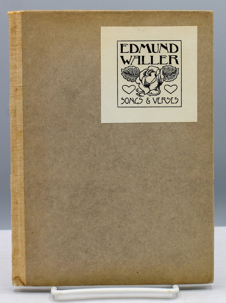 Item #17247 Songs & Verses Selected from the Works of Edmund Waller. Pear Tree Press, Edmund Waller.
