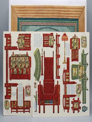 Doll Furniture with Beautiful Rugs. One Room with Rug...Paper Furniture.