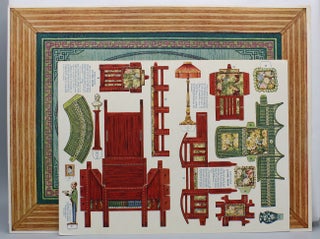 Doll Furniture with Beautiful Rugs. One Room with Rug...Paper Furniture.
