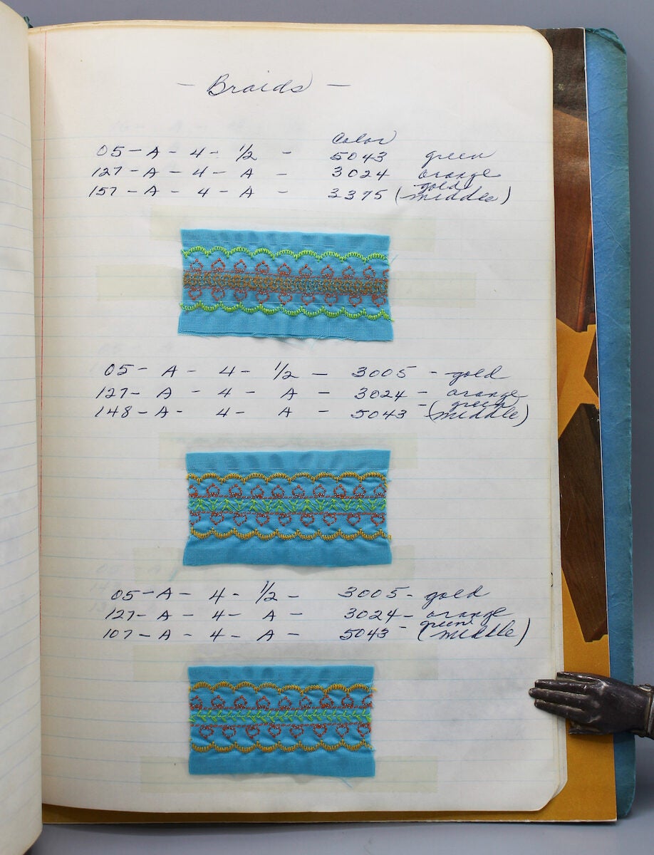 Machine Sew Samples Workbook . Machine sewing instruction workbook with stitchery samples ...