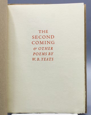 The Second Coming & Other Poems.