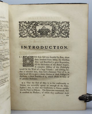 All the Works of Epictetus, which are Now Extant, Consisting of His Discourses, preserved by Arrian, in Four Books, The Enchiridion, and Fragments. Translated from the Original Greek, by Elizabeth Carter. With an Introduction, and Notes, by the Translator.