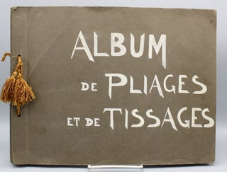 Album de Pliages et de Tissages. [Cover title of this unique album by this follower of Froebel's educational philosophy].