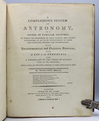 Item #17479 A Compendious System of Astronomy, in a Course of Familiar Lectures…Also...