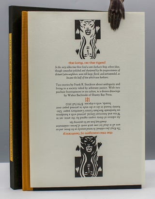 The Lady, or the Tiger? A prelude to The Discourager of Hesitancy. [with:] The Discourager of Hesitancy. An answer to The Lady, or the Tiger? [Illustrations by Walter Bachinski.]