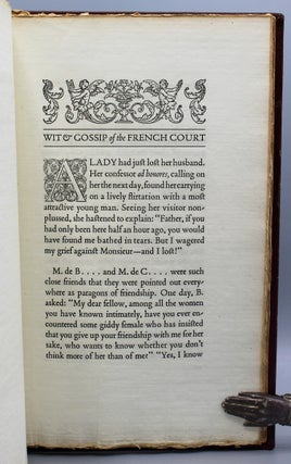 Wit and Gossip of the French Court...Translated from the French by Lesley Mason.