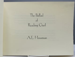 The Ballad of Reading Gaol.