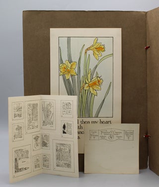 Salesman’s sample album with hand-colored greeting cards illustrated by Cannon