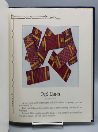 Fabrics we are printing, and How we do it. [Cover title.]