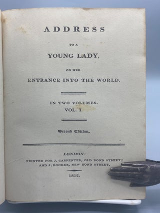 Address to a Young Lady on Her Entrance into the World.