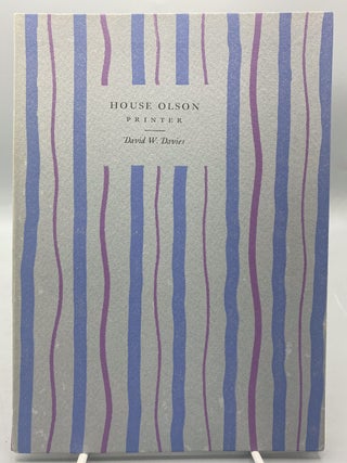 House Olson, Printer. David W. Davies.