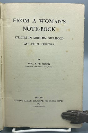 From a Woman’s Note-Book. Studies in Modern Girlhood and Other Sketches,