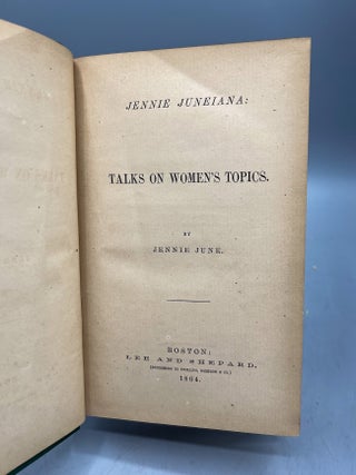 Jennnie Juneiana: Talks on Women&rsquo;s Topics. By Jennie Juneiana.