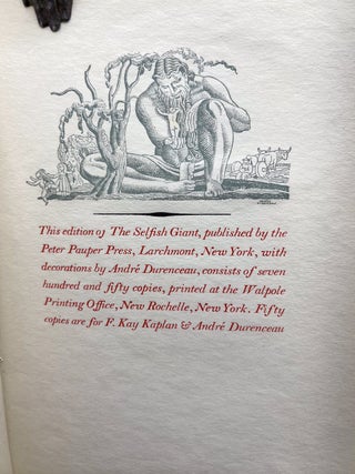 The Selfish Giant: A Fairy Tale.