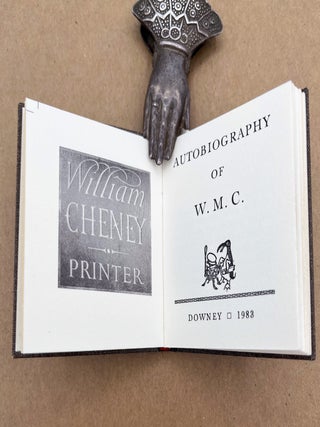 Item #17984 Autobiography of W.M.C. Downey. Will Cheney