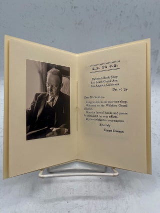 Ernest Dawson & Jake Zeitlin: Two Letters.