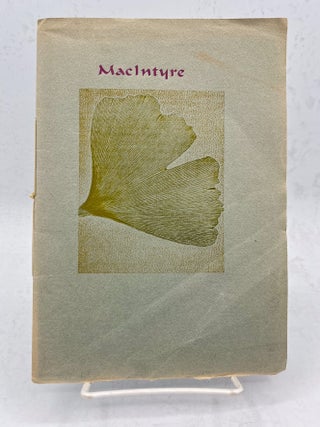 Item #17995 Macintyre. Laguna Verde Imprenta, MacIntyre, Carlyle Ferren