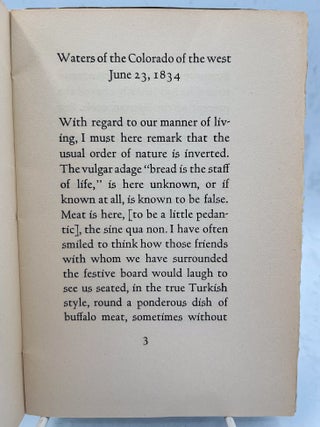 Edwards, Philip Leget.; Rocky Mountain Correspondence. A letter...published in Niles’ Weekly Register 11 October 1834.