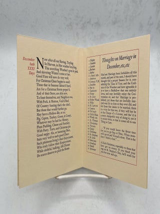 [ Five Christmas Cards. Various printers, including the Castle Press, Press of the Hippogryph and The Plantin Press],