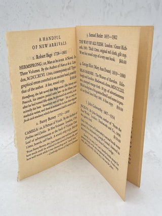 A Handful of Choice English First Editions newly arrived at Jake Zeitlin: Books