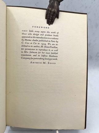 Henri Focillon&rsquo;s Preface to Audin&rsquo;s Le Livre Son Architecture Sa Technique Translated From the French by Edith Waldo Johnson.