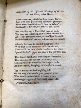 The Writings of Nancy Maria Hyde, of Norwich, Conn. Connected with a sketch of her life.