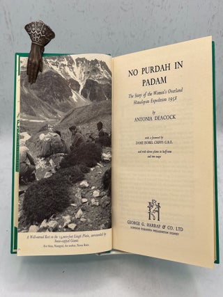 No Purdah in Padam. The Story of the Women&rsquo;s Overland Himalayan Expedition 1958. By&hellip; with a foreword by Dame Isobel Cripps G.B.E. And with eleven plates in half-tone and two maps.