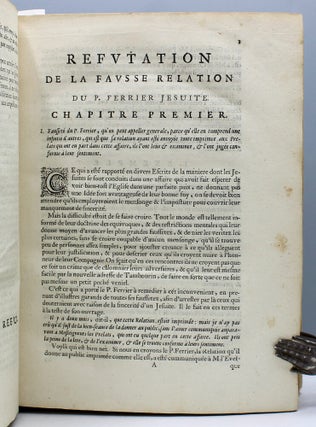 Refutation de la fausse relation du P. Ferrier Jesuite…