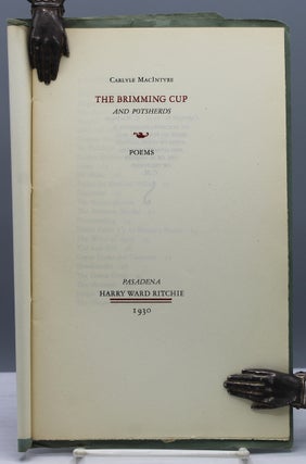 The Brimming Cup and Potsherds: Poems.