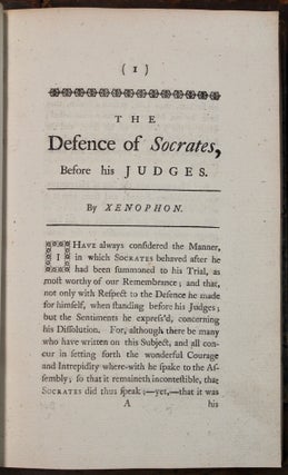 Xenophon’s Memoirs of Socrates. With the defence of Socrates, before his judges. Translated from the original Greek…