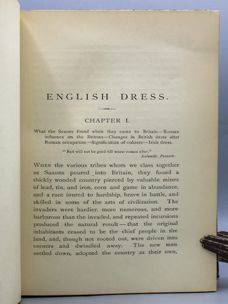 A History of English Dress from the Saxon Period to the Present Day.
