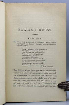 A History of English Dress from the Saxon Period to the Present Day.