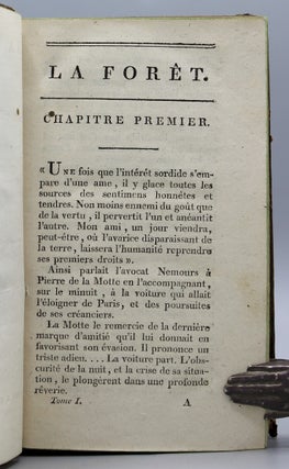 La Forét, ou L’Abbaye de Saint-Clair. Par Anne [sic] Radcliffe. Traduit de l’anglais sur la seconde édition. Avec figures.